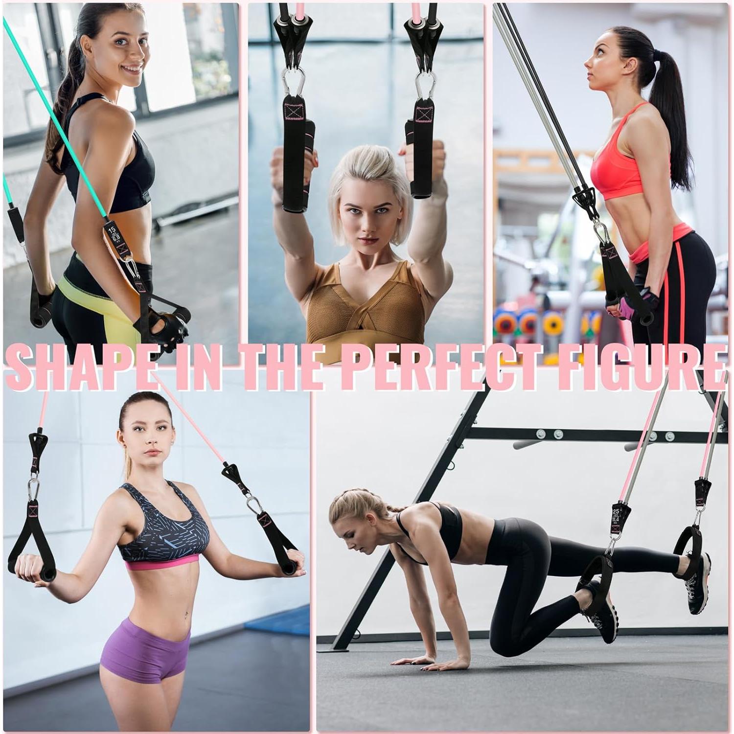 Bandas de Resistencia Aihoye 10-100LB para Entrenamiento