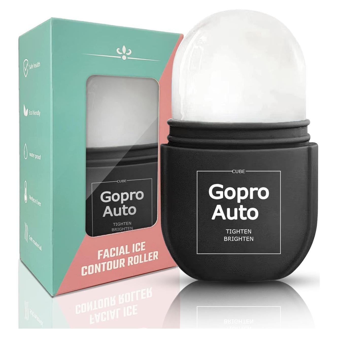 Rodillo de Hielo Facial Goproauto Negro - Tonifica y Reduce Bolsas