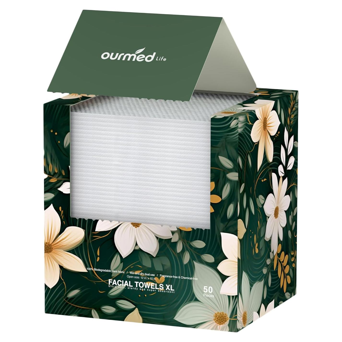 Toallas Desechables para la Cara Ourmed Life - 50 Unidades