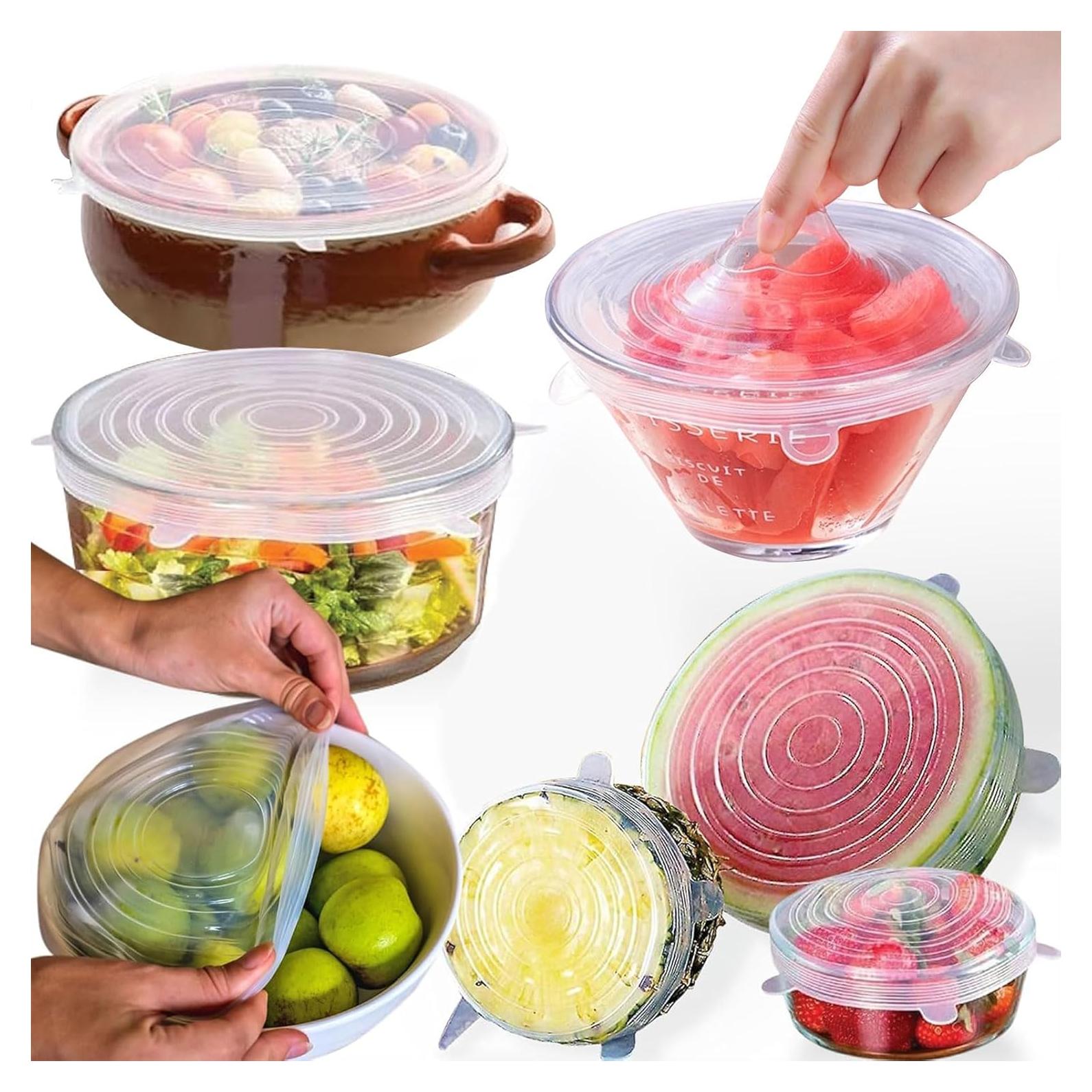 Tapas de Silicona Reutilizables O-CONN - Juego de 7 Piezas