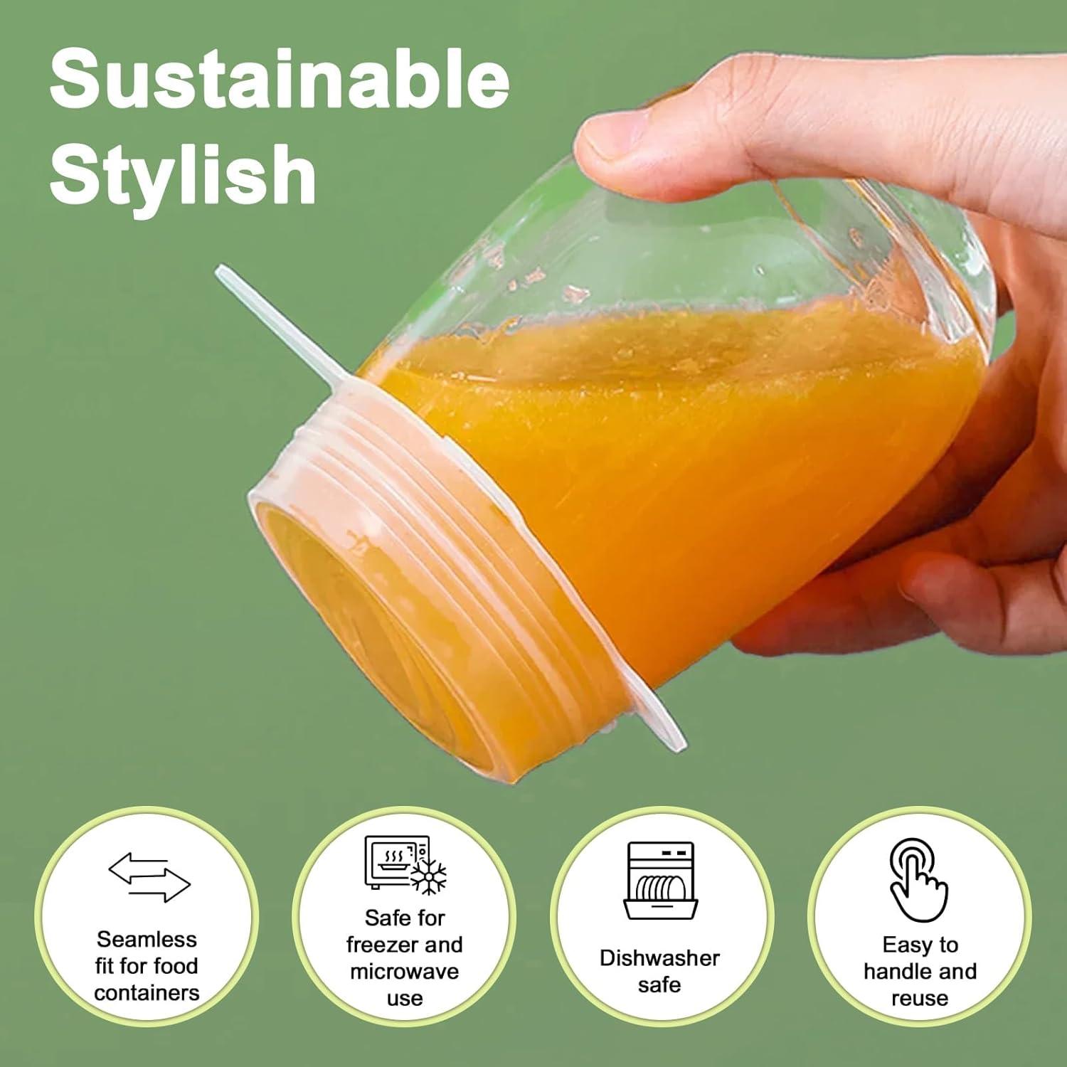 Tapas de Silicona Reutilizables O-CONN - Juego de 7 Piezas