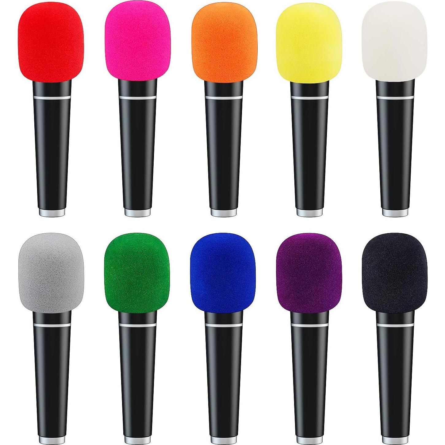 Cubiertas de Micrófono Augshy Espuma 20 Piezas Coloridas