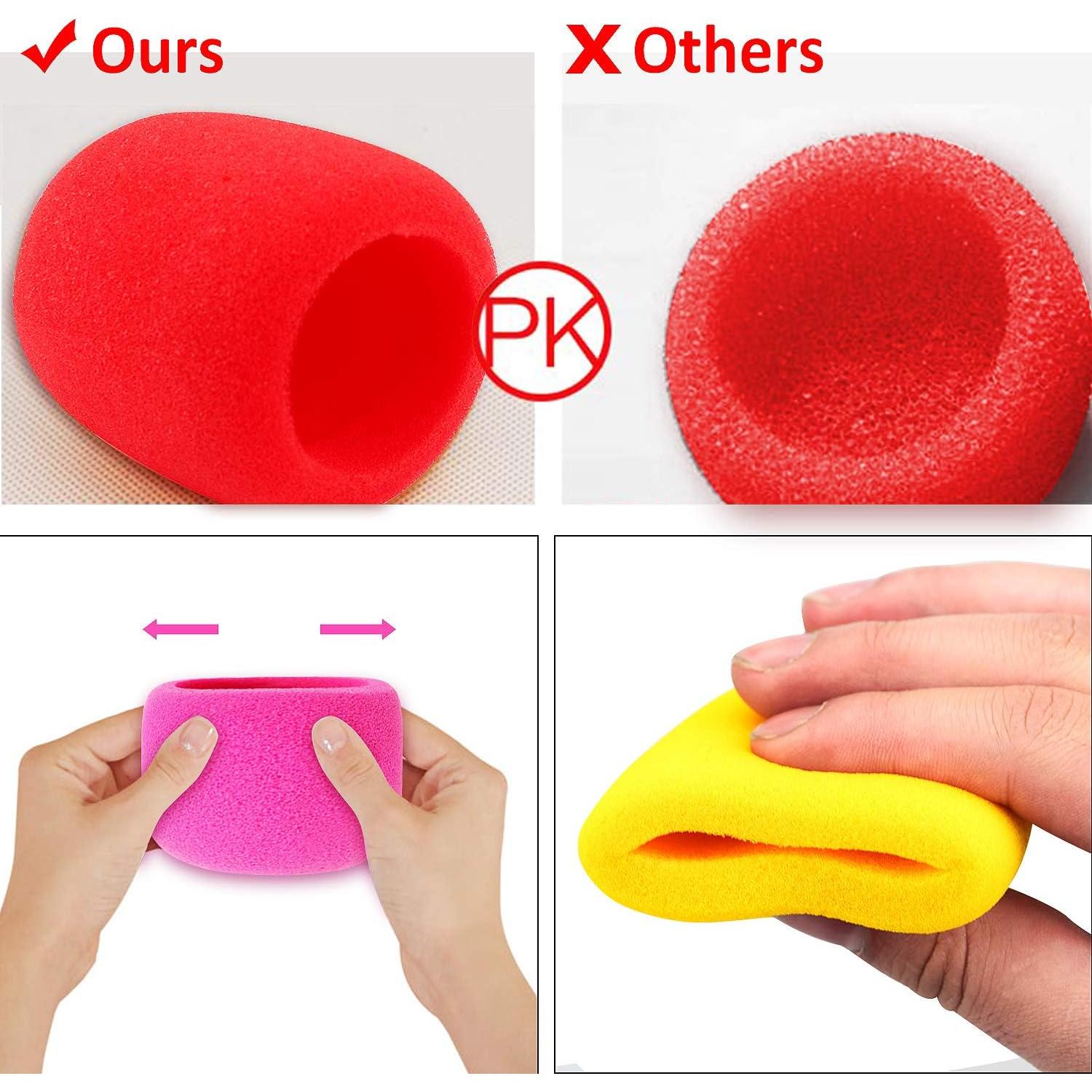 Cubiertas de Micrófono Augshy Espuma 20 Piezas Coloridas