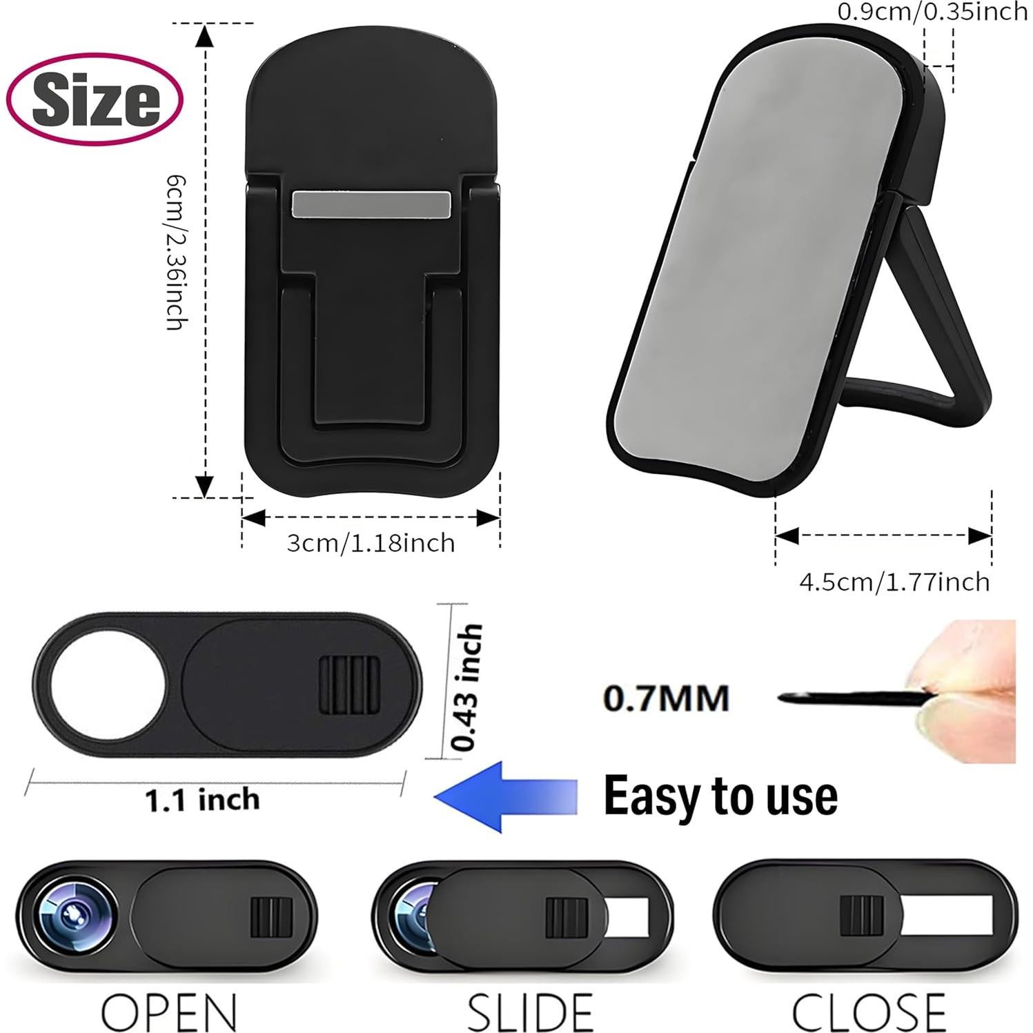 Soporte para Laptop Ajustable AYXKJ Ergonómico Plegable Negro