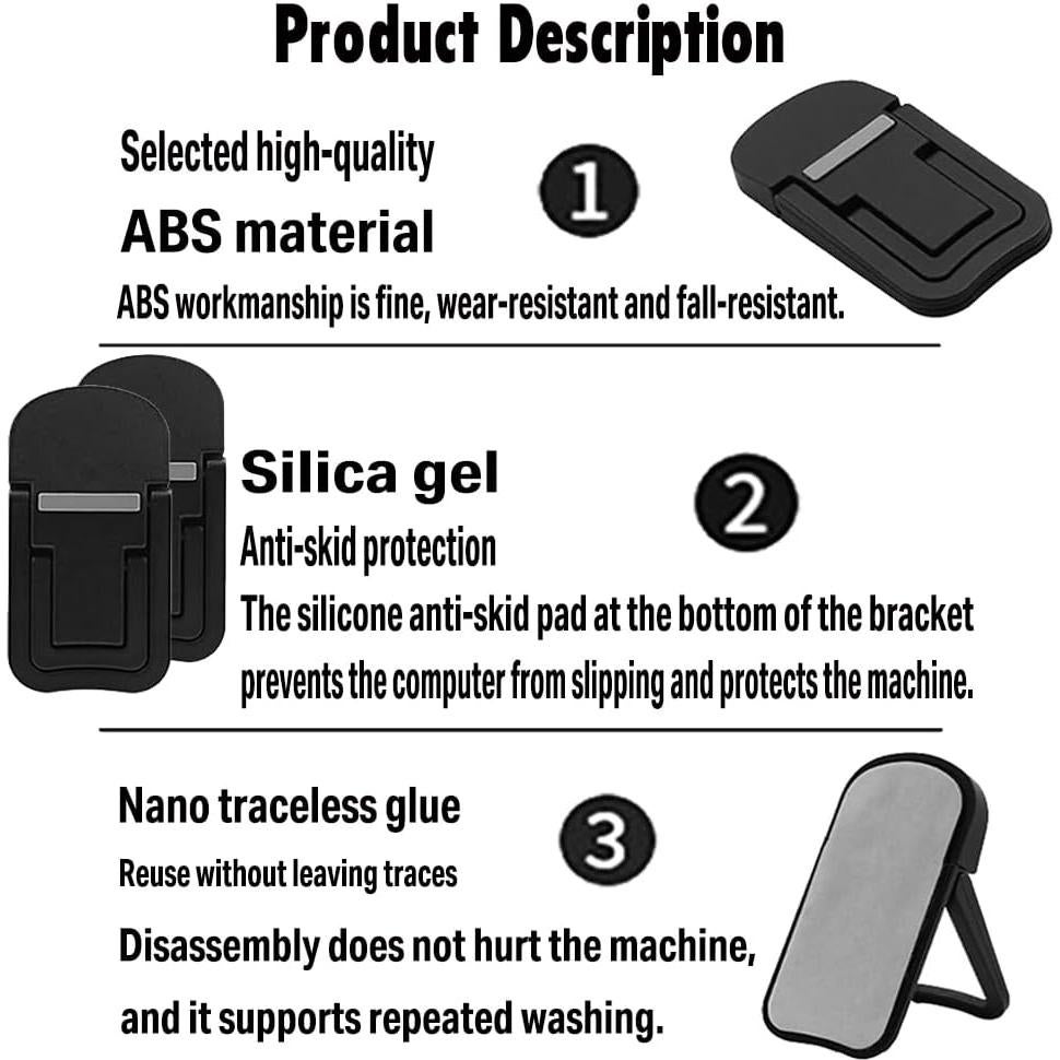 Soporte para Laptop Ajustable AYXKJ Ergonómico Plegable Negro