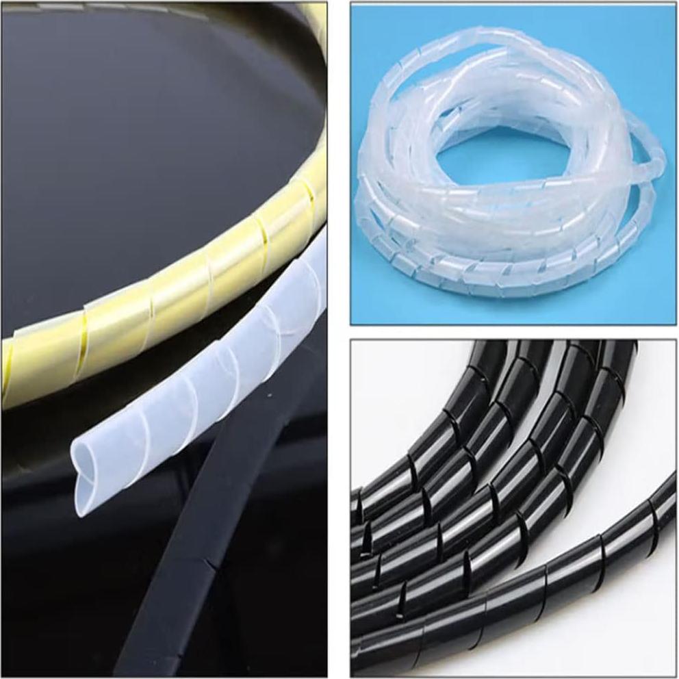 Envoltura de Cable Espiral Tsurpcao 12mm 20 Metros Negro