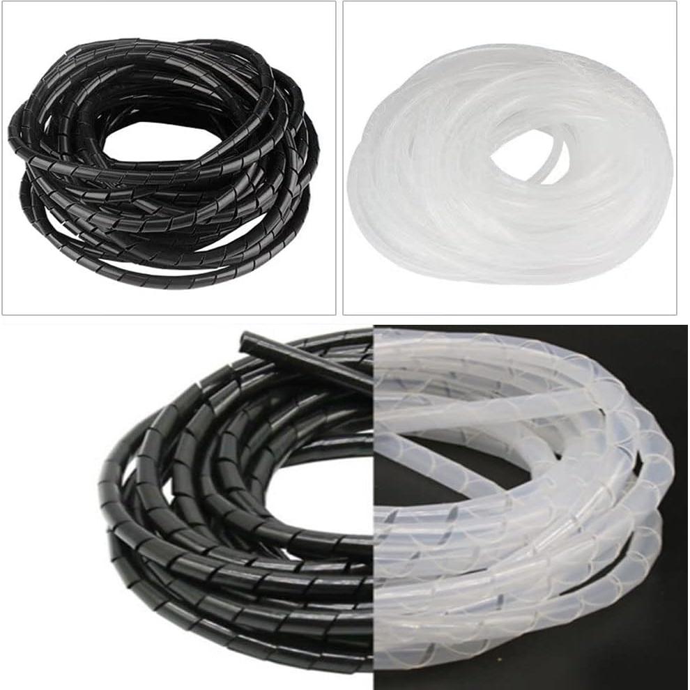 Envoltura de Cable Espiral Tsurpcao 12mm 20 Metros Negro
