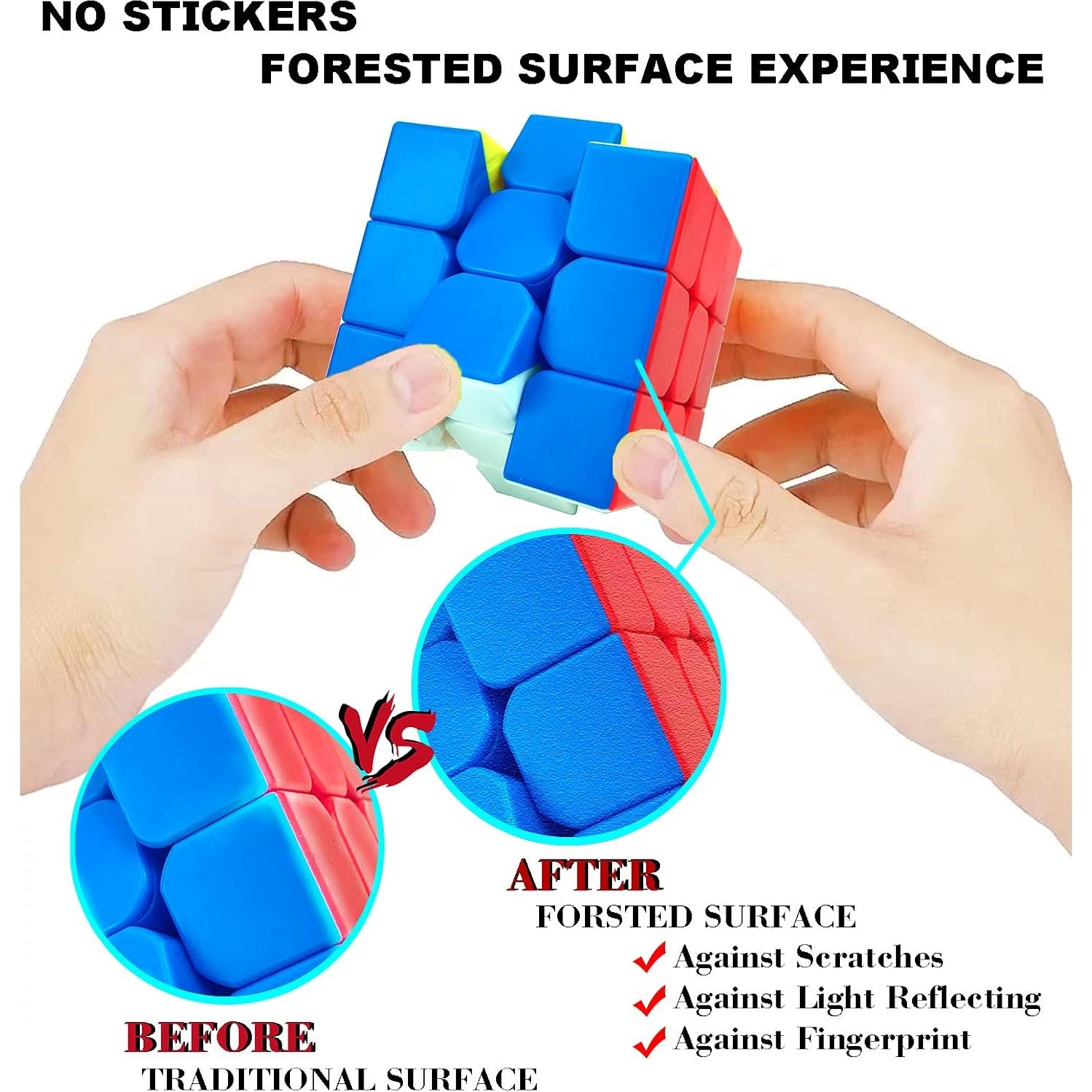 Paquete de 24 Cubos Veloces 3x3 Sin Etiquetas - Juguetes de Rompecabezas