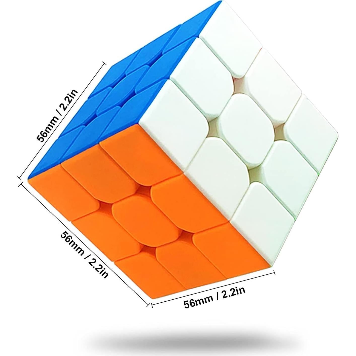 Paquete de 24 Cubos Veloces 3x3 Sin Etiquetas - Juguetes de Rompecabezas