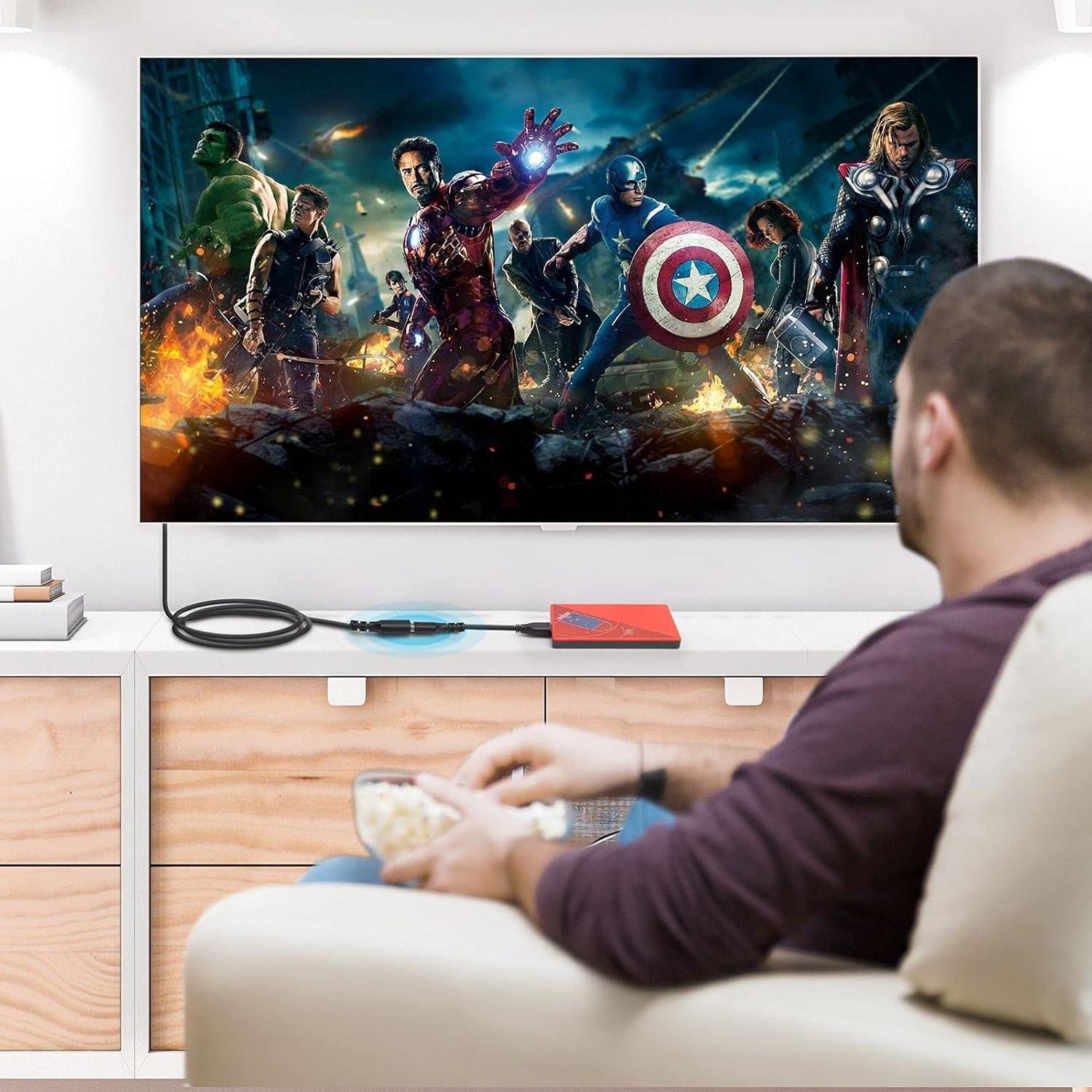 Paquete de 3 Cables de Extensión USB 2.0 Conable 60 cm