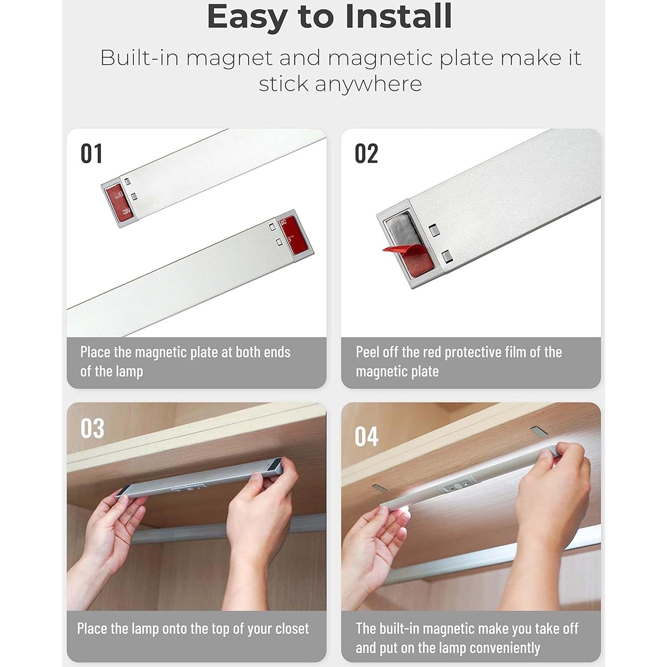 Luz LED Recargable Joyzy con Sensor de Movimiento 33cm