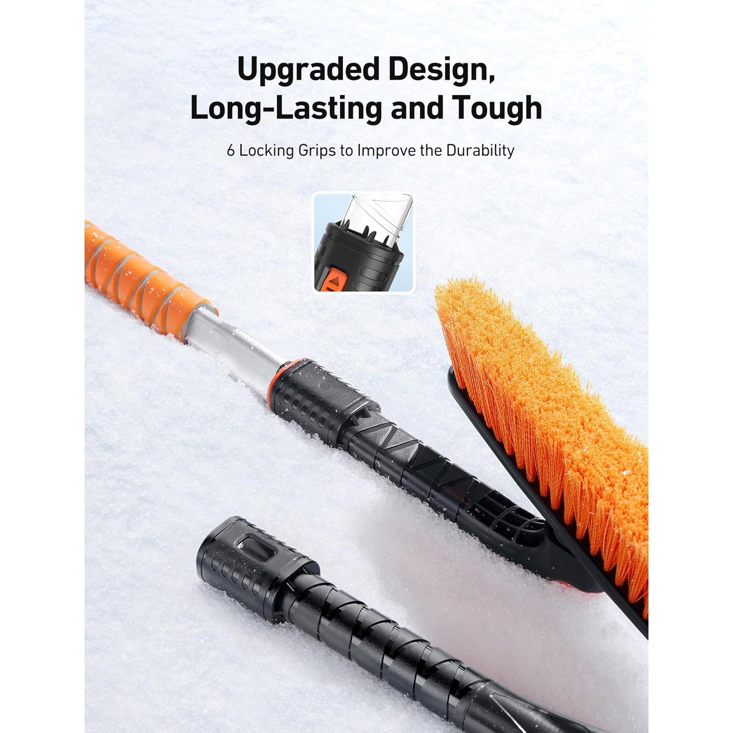 Kit de Pala y Cepillo de Nieve AstroAI 2 en 1 Extensible