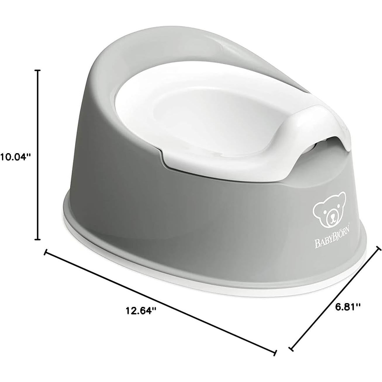 Orinal Compacto BabyBjorn Smart Potty Gris/Blanco 0.50 kg