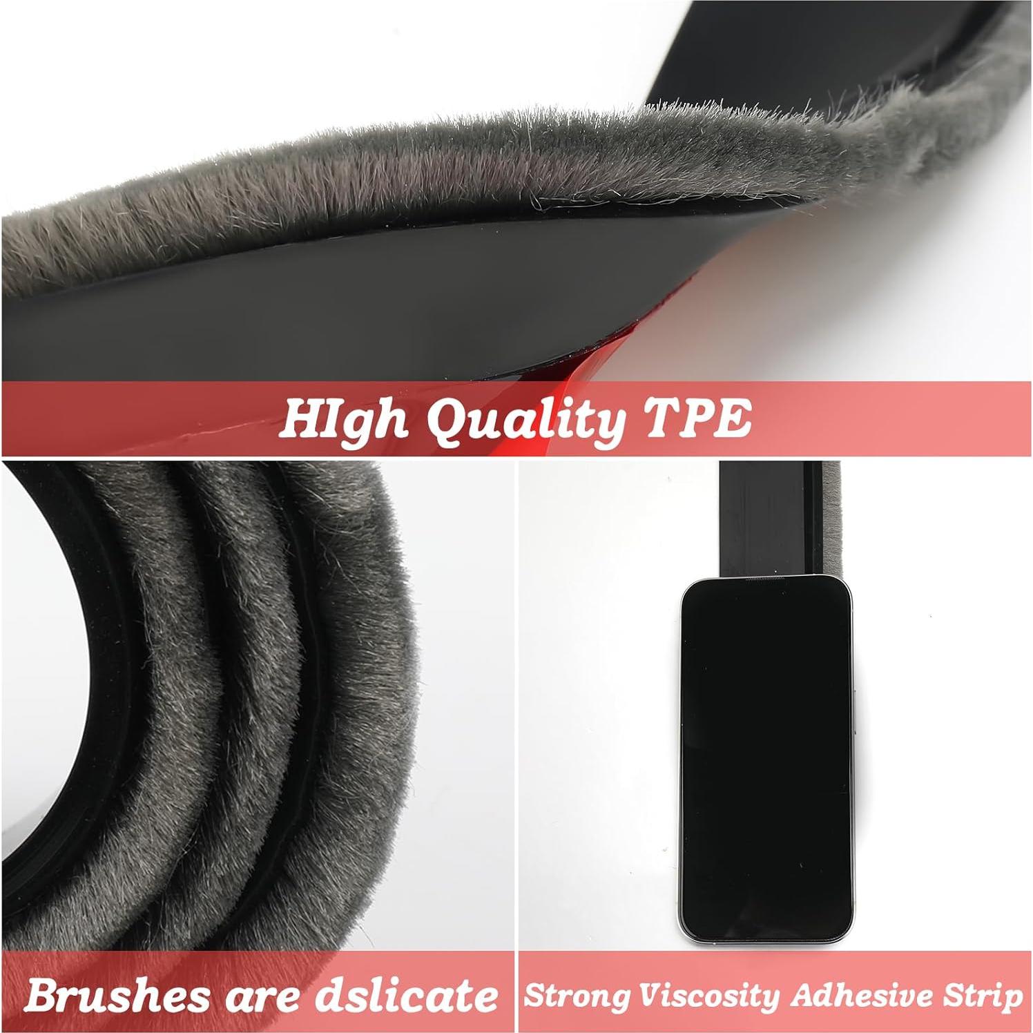 Barrera para Puerta x2 x 100 cm x 5 cm Silicona Negra