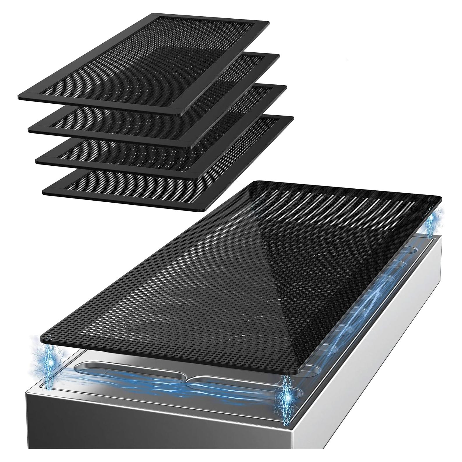 Cubiertas de Ventilación de Piso Magnéticas INITMMO 4x10 cm - 4 Piezas