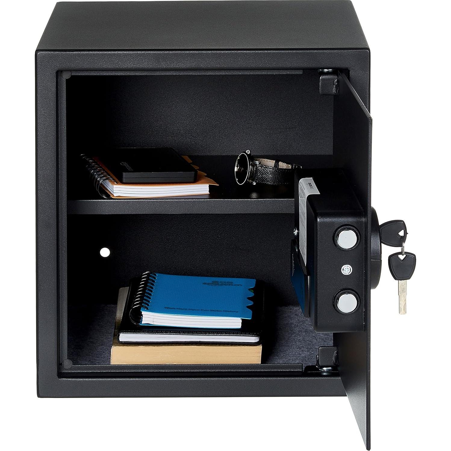 Caja Fuerte Electrónica Amazon Basics 1.2 Pies Cúbicos Acero