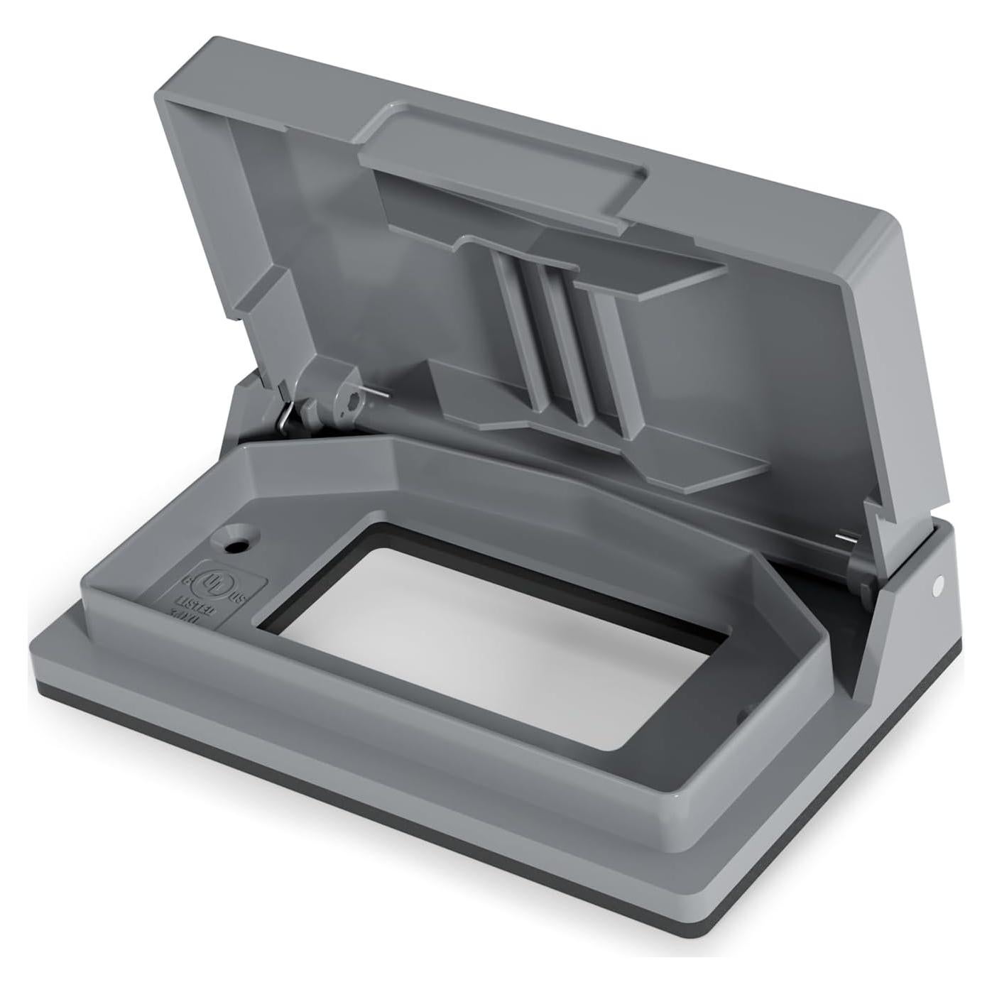 Cubierta de Enchufe Exterior ELEGRP 1-Gang Gris 12.1x7.5cm