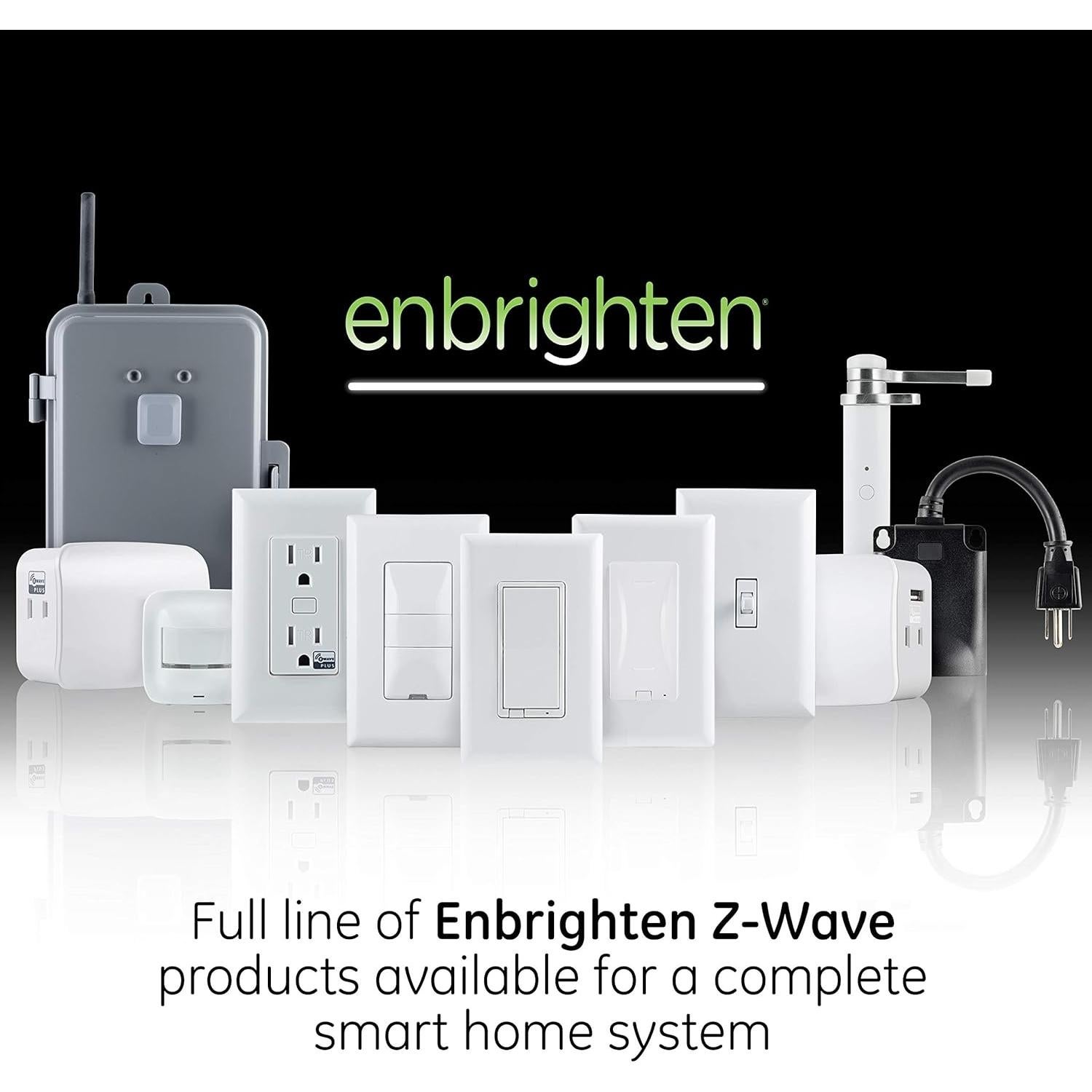 Interruptor Inteligente Z-Wave Plus Enbrighten Almendra 2 Unidades