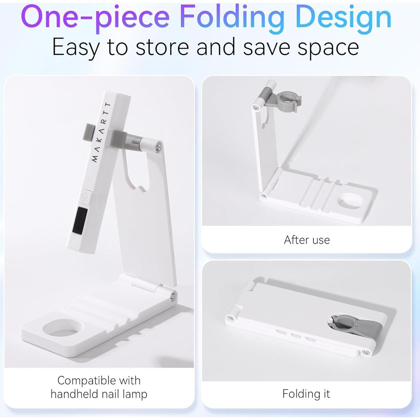 Soporte de lámpara UV Makartt E0983: Plegable, 360° ajustable