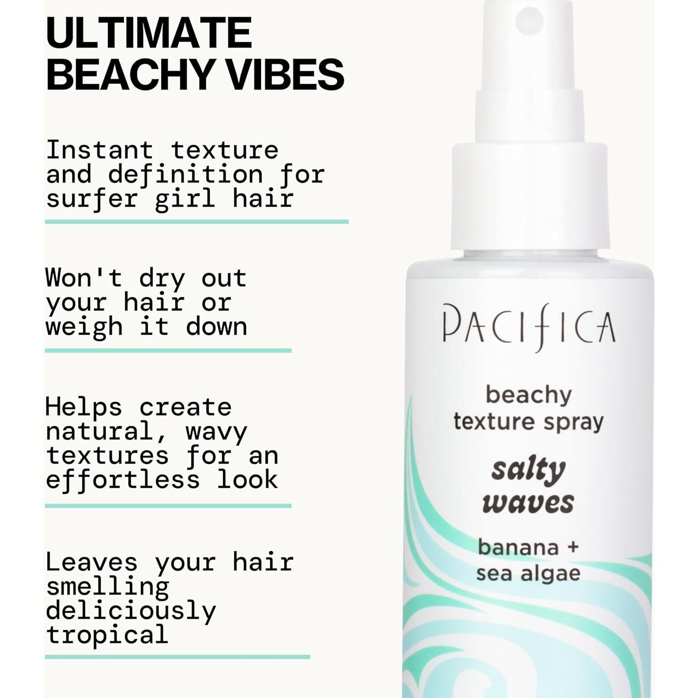 Spray Texturizante de Sal Marina Pacifica 149g - Olas Playeras