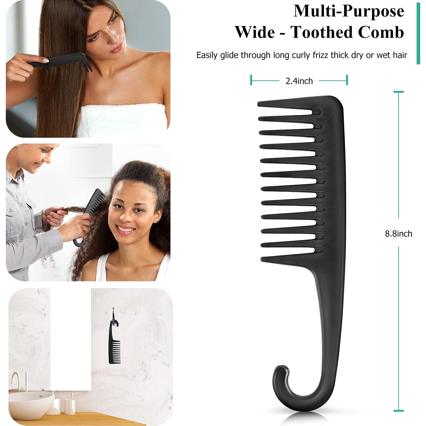 Cepillo Desenredante URTHEONE Negro para Cabello Rizado 3a-4c