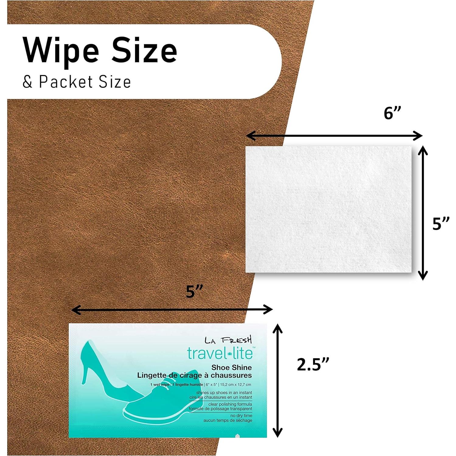 Toallitas de Limpieza para Zapatos LA Fresh - 50 Unidades