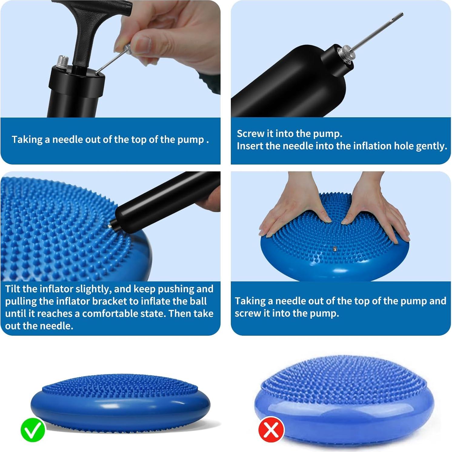 Juego de Cojines Inestables Biguphate - 4 Pods y Disco de Equilibrio