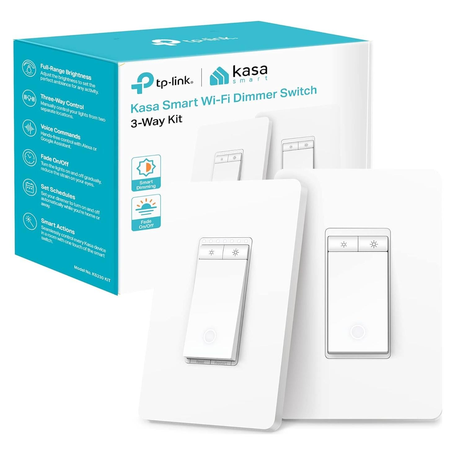 Interruptor Regulable Inteligente Kasa TP-Link 3 Vías KIT