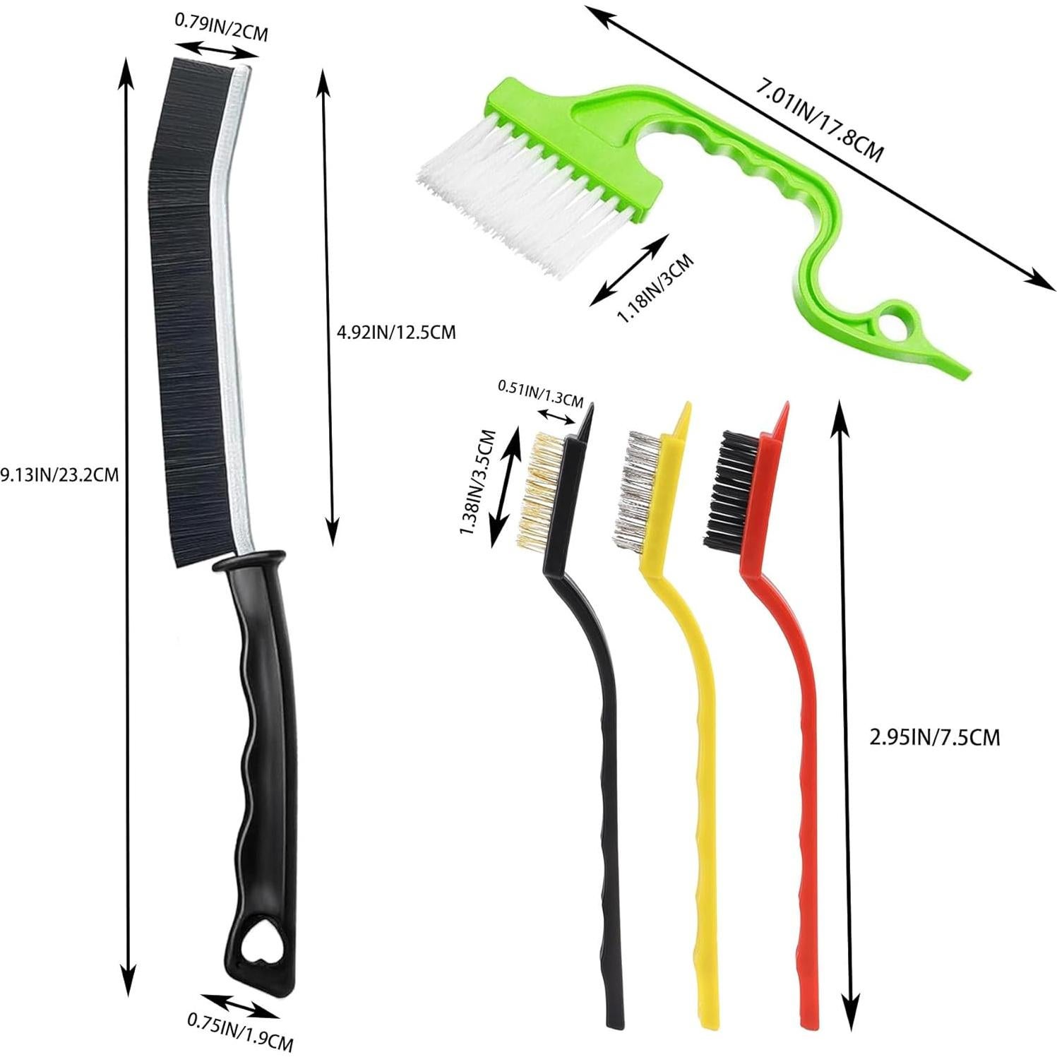 Juego de Cepillos de Limpieza Guimertt 9 Piezas Cerdas Duras