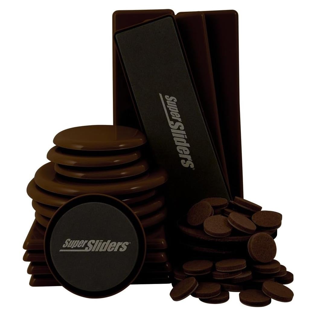 Super Sliders 4922895N Kit de Deslizadores de Muebles 52 Piezas
