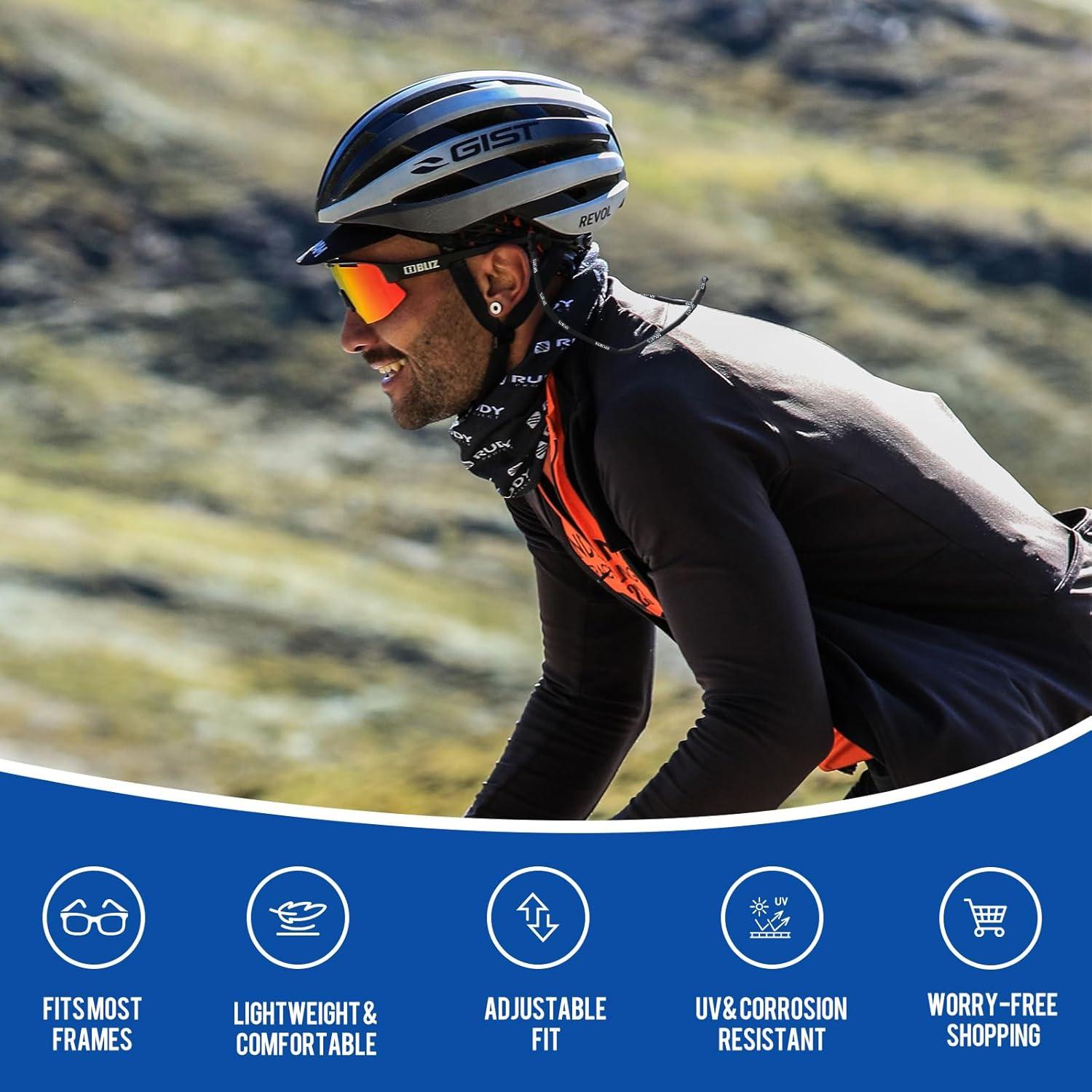 Correas para Gafas LAIREG Ajustables 71.12 cm - 4 PCS Negro