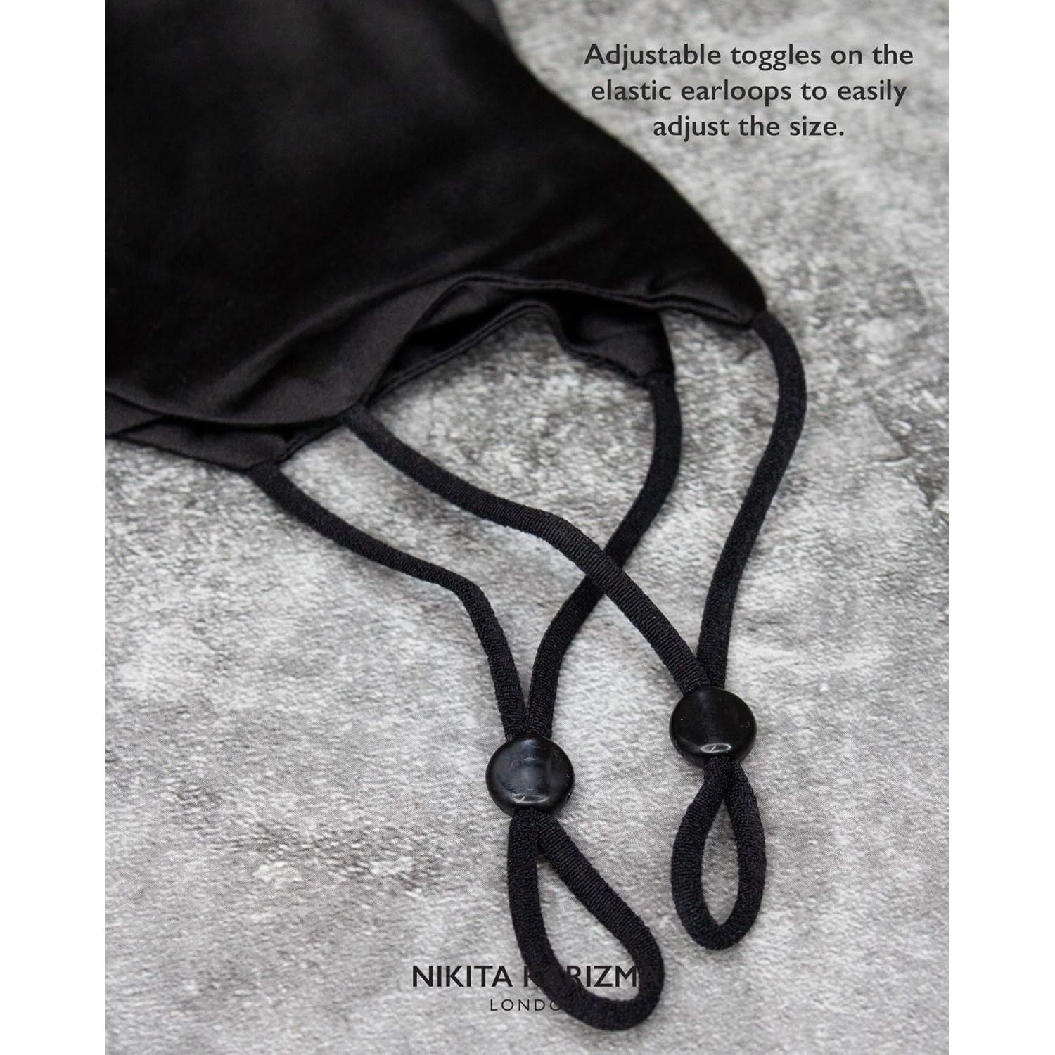 Mascarilla de Seda KARIZMA 90210 Negra Reutilizable 19 Momme