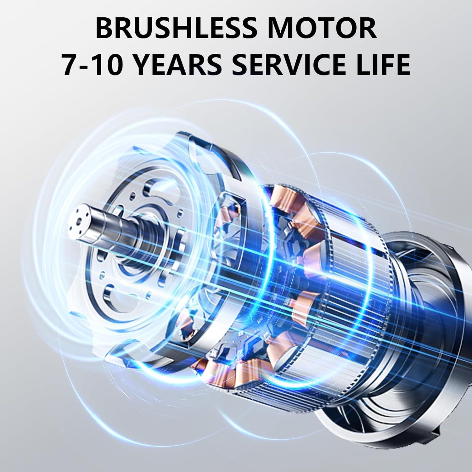 Aspiradora de Mano HRYCF 20000PA Portátil Recargable Negra