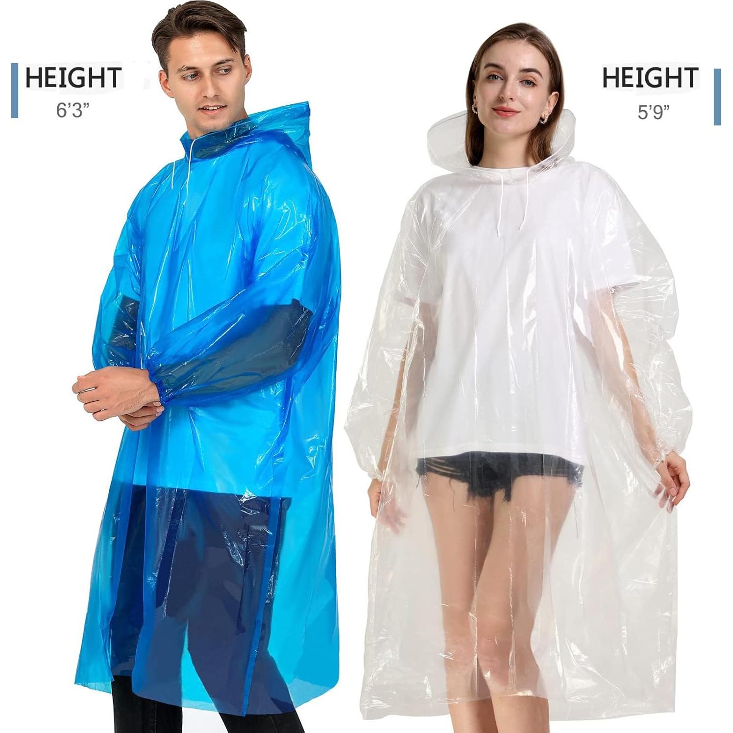 Ponchos de Lluvia Desechables Airpler para Adultos - 4 Unidades