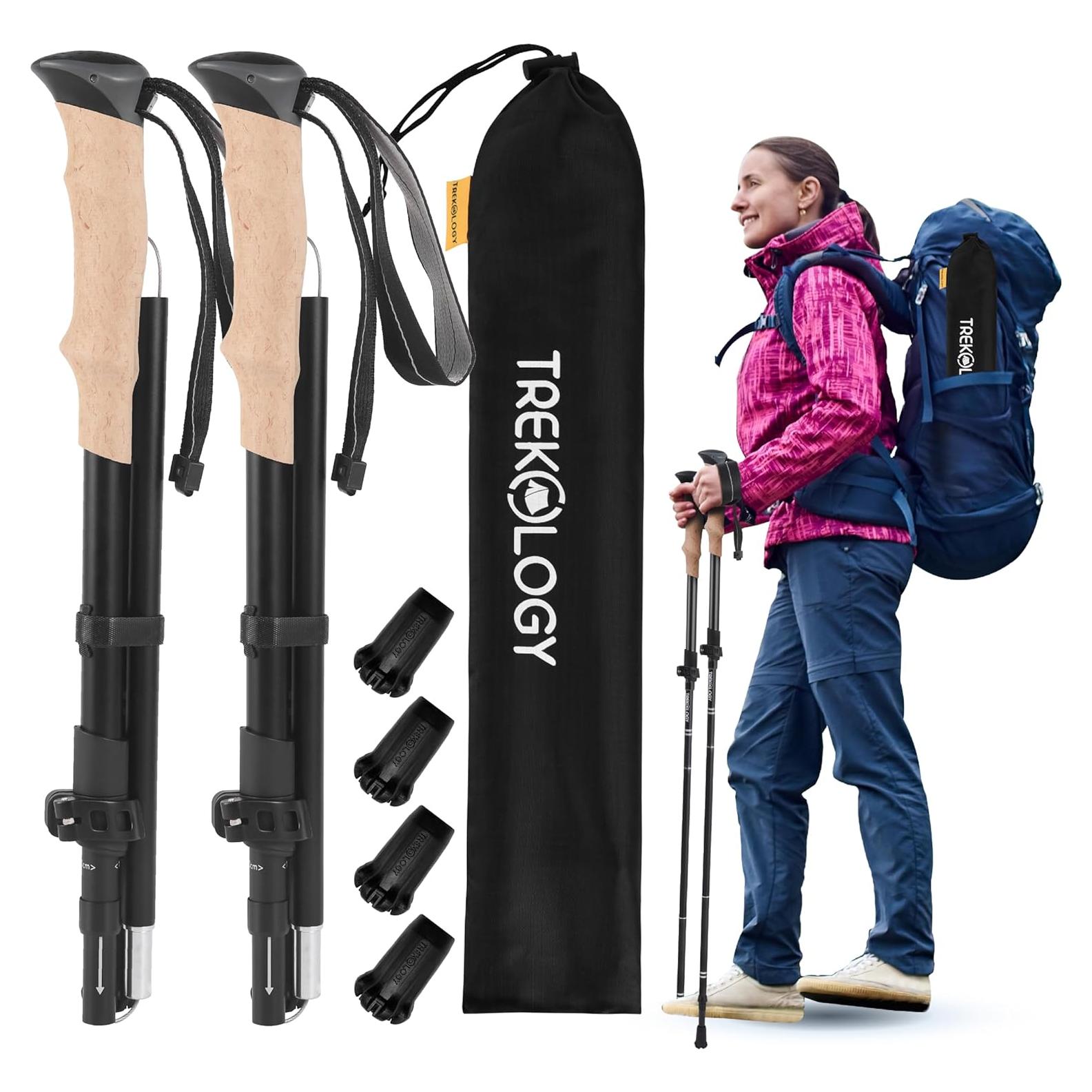 Bastones de Senderismo TREKOLOGY TREKZ XE - Aluminio Plegables