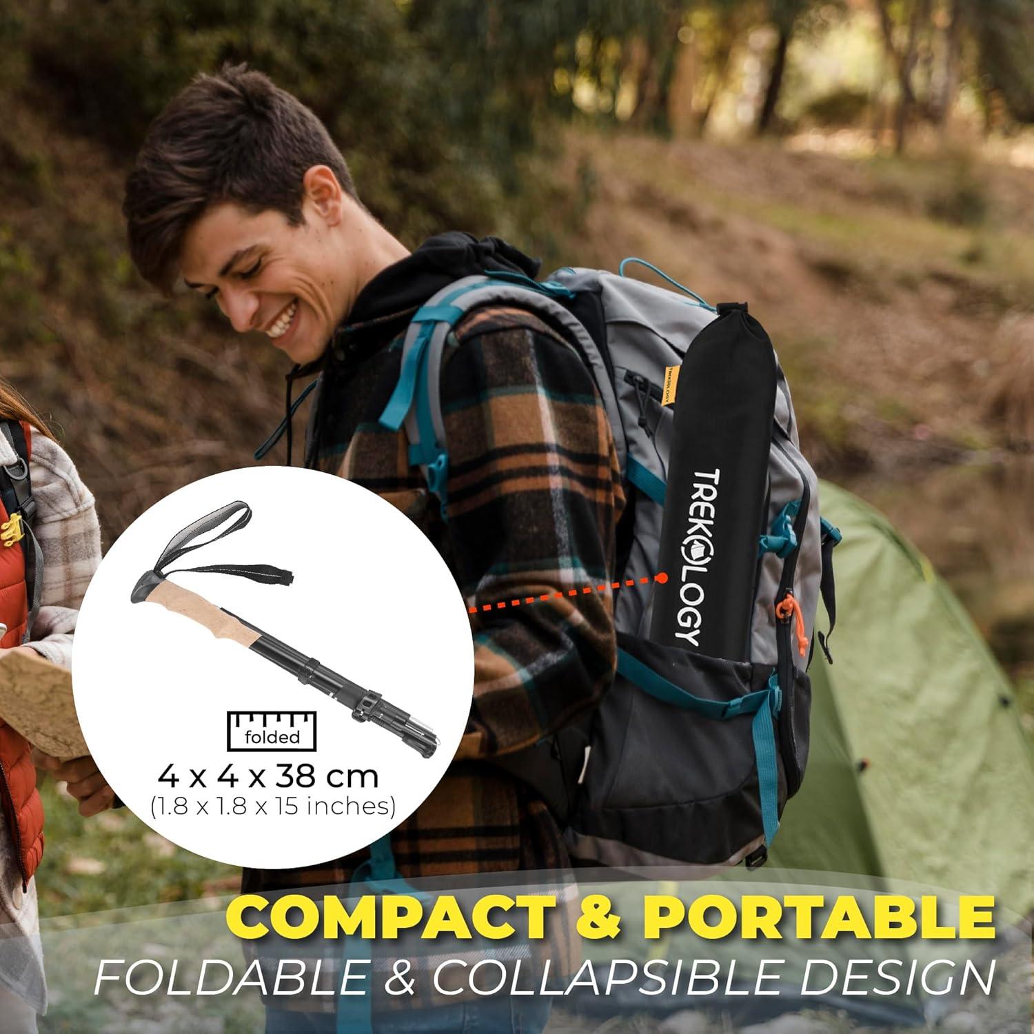 Bastones de Senderismo TREKOLOGY TREKZ XE - Aluminio Plegables