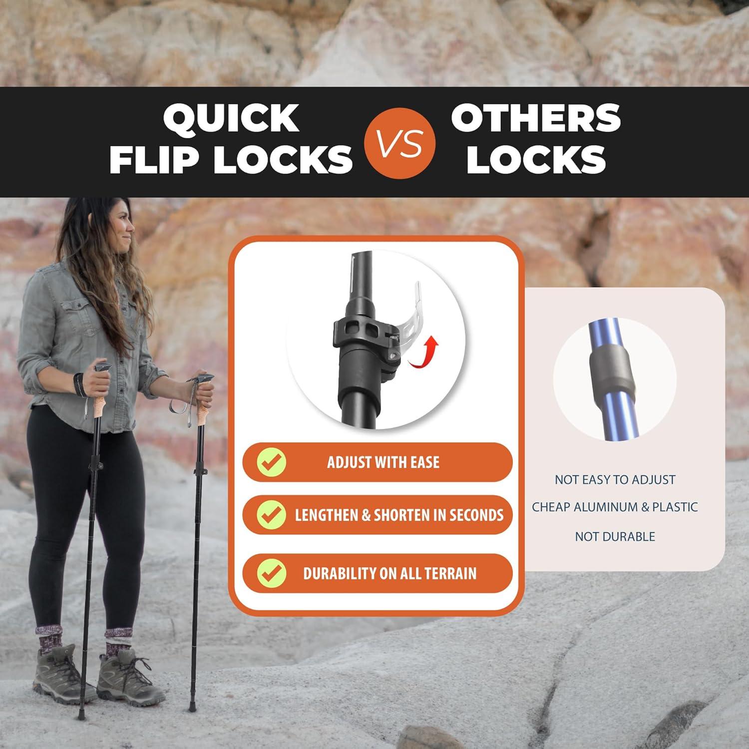 Bastones de Senderismo TREKOLOGY TREKZ XE - Aluminio Plegables