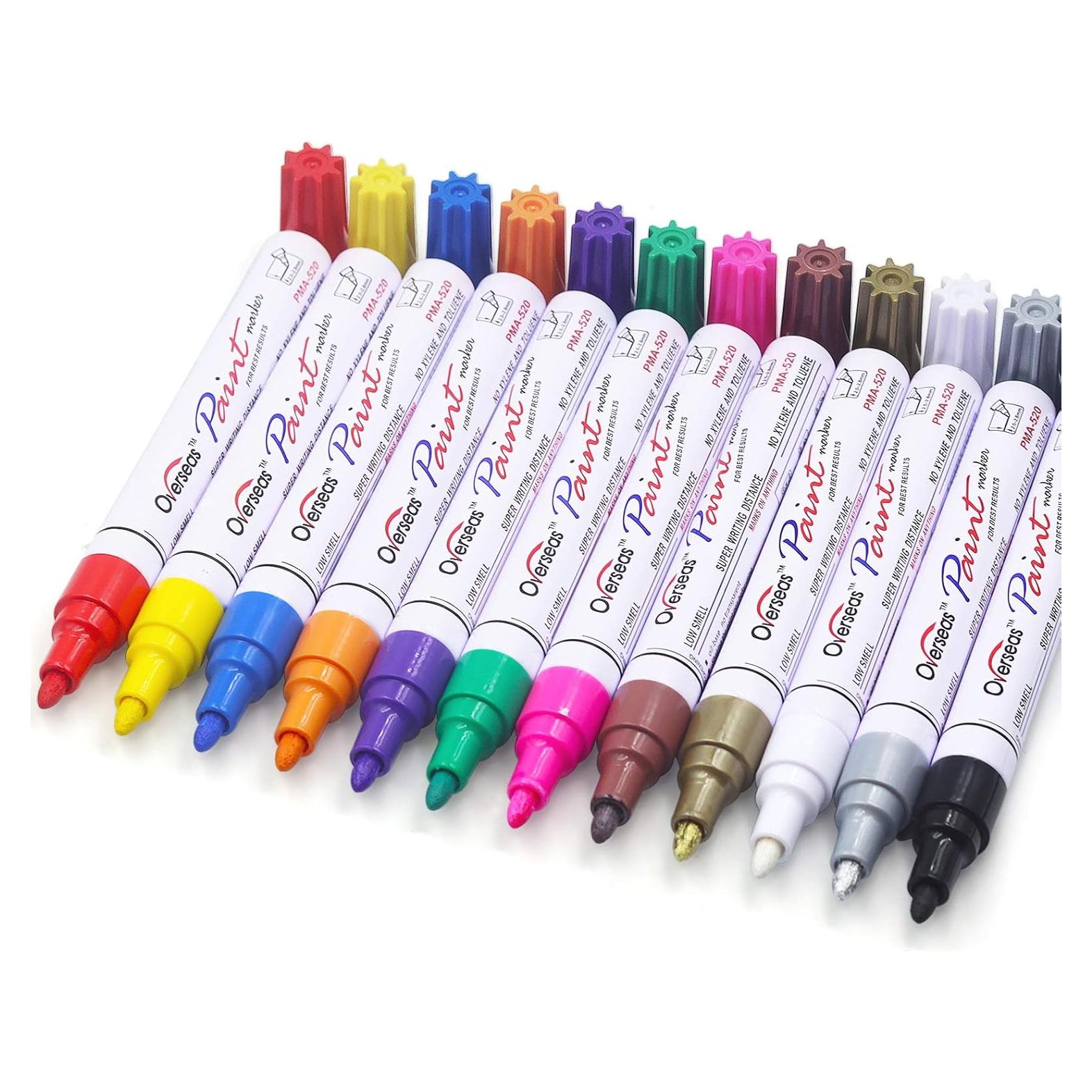 Marcadores de Pintura a Base de Aceite Internacional 12 Colores