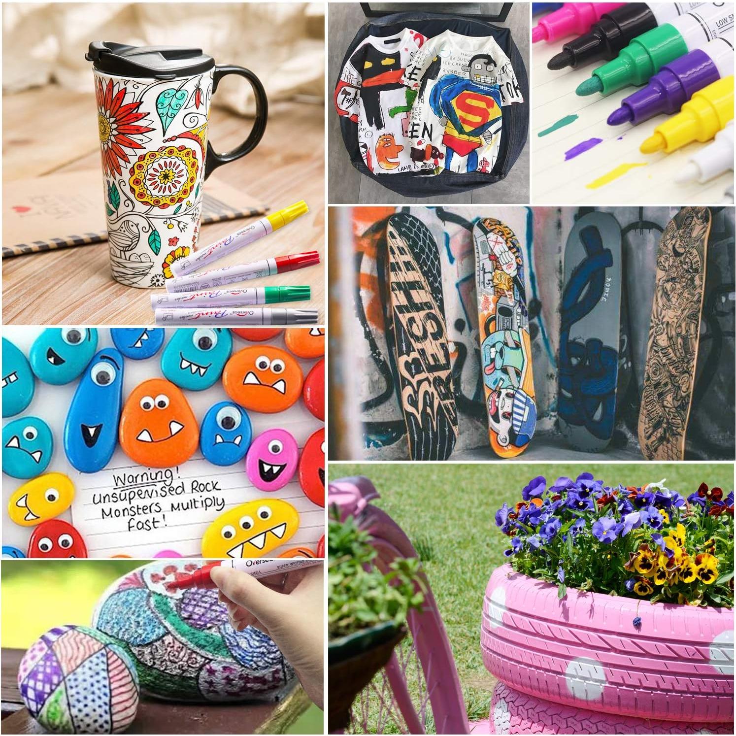 Marcadores de Pintura a Base de Aceite Internacional 12 Colores