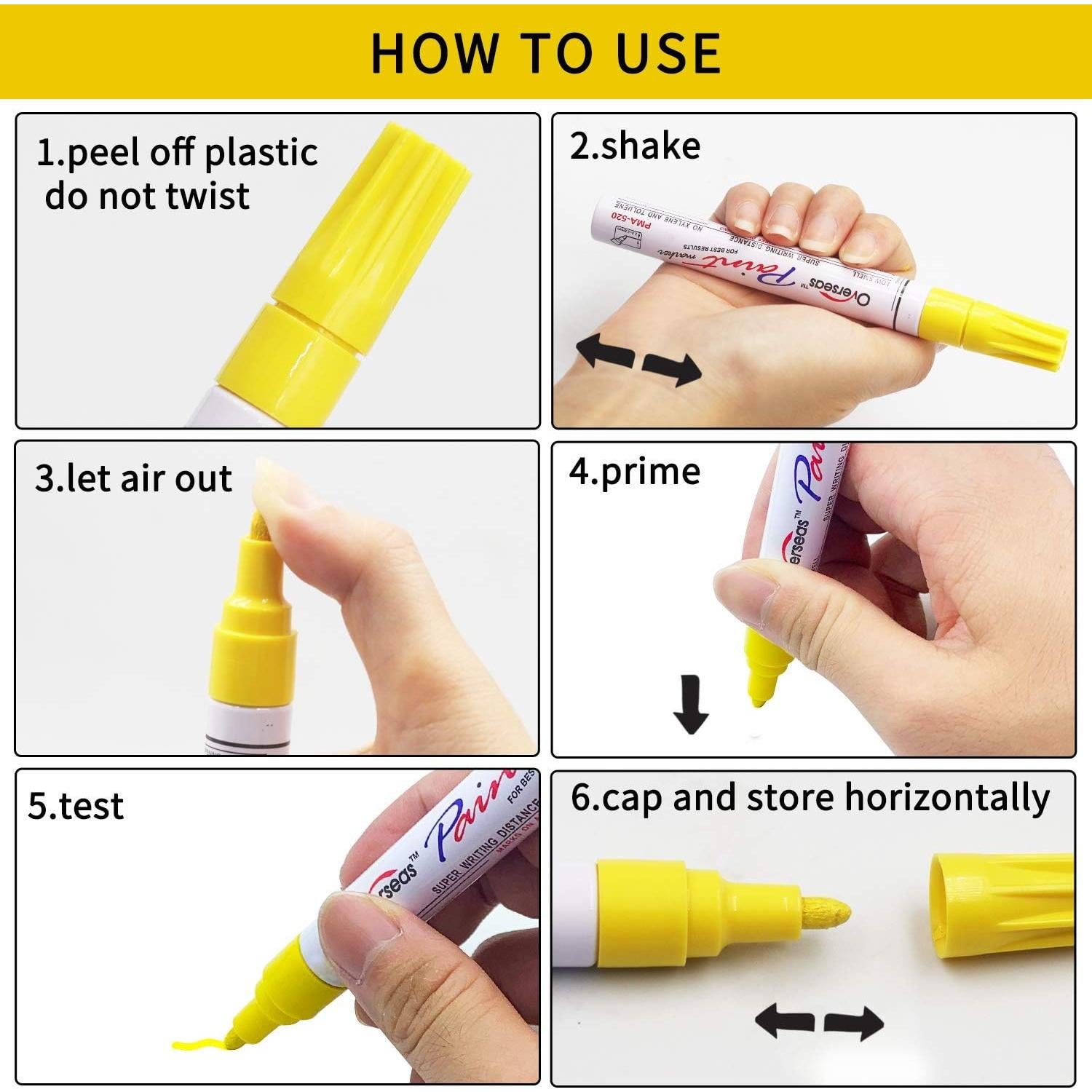 Marcadores de Pintura a Base de Aceite Internacional 12 Colores