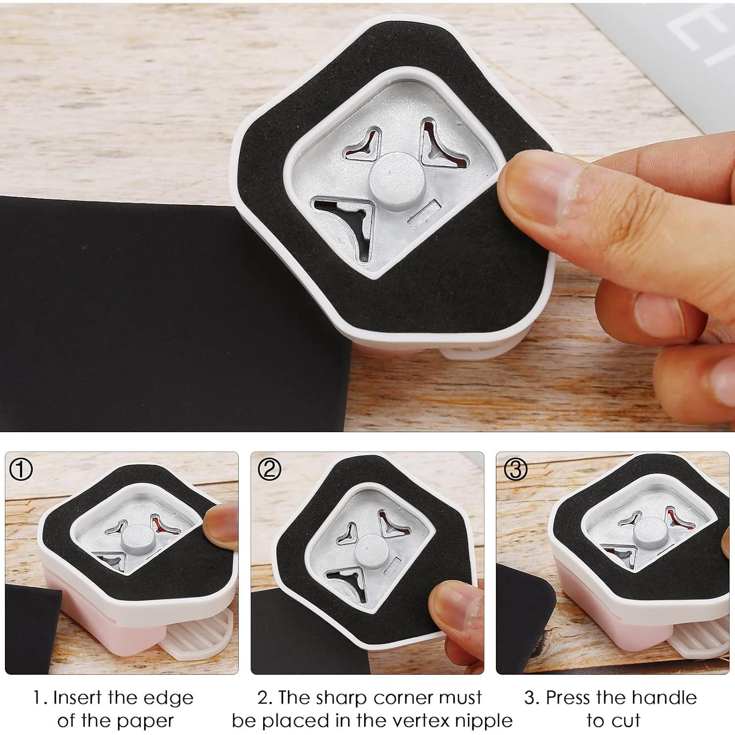 Troquelador de Esquinas 3 en 1 MyArTool 4mm 7mm 10mm Rosa