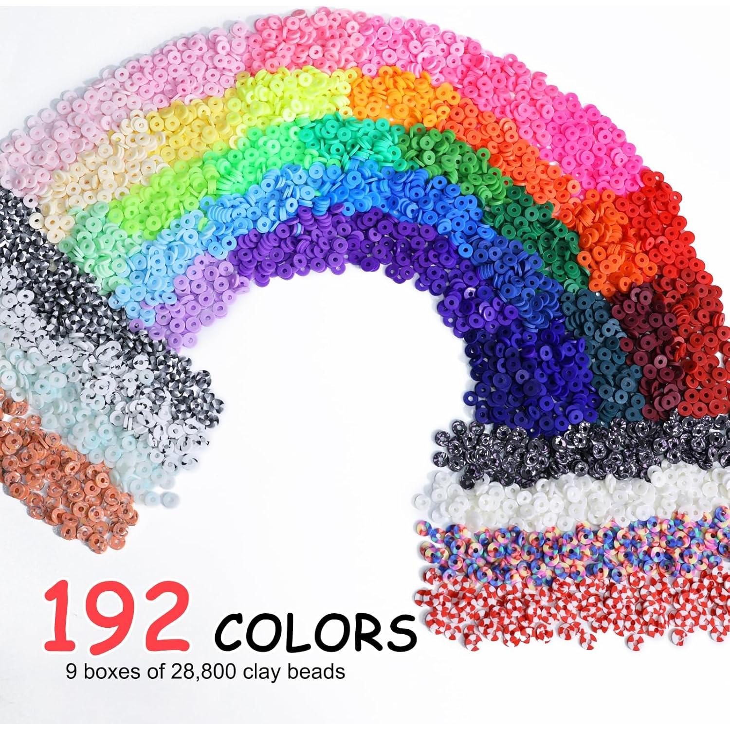 Kit de Fabricación de Pulseras Redtwo 30000 Pcs 192 Colores