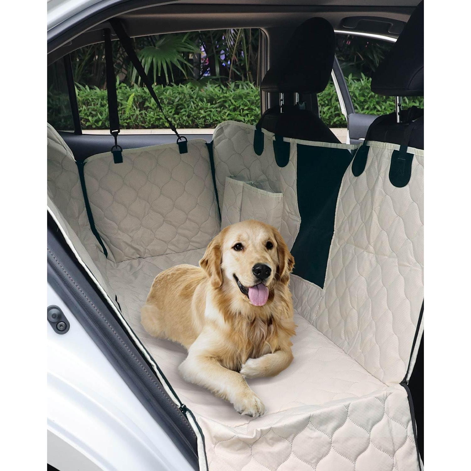 Funda de Asiento para Perros PETICON Beige 100% Impermeable