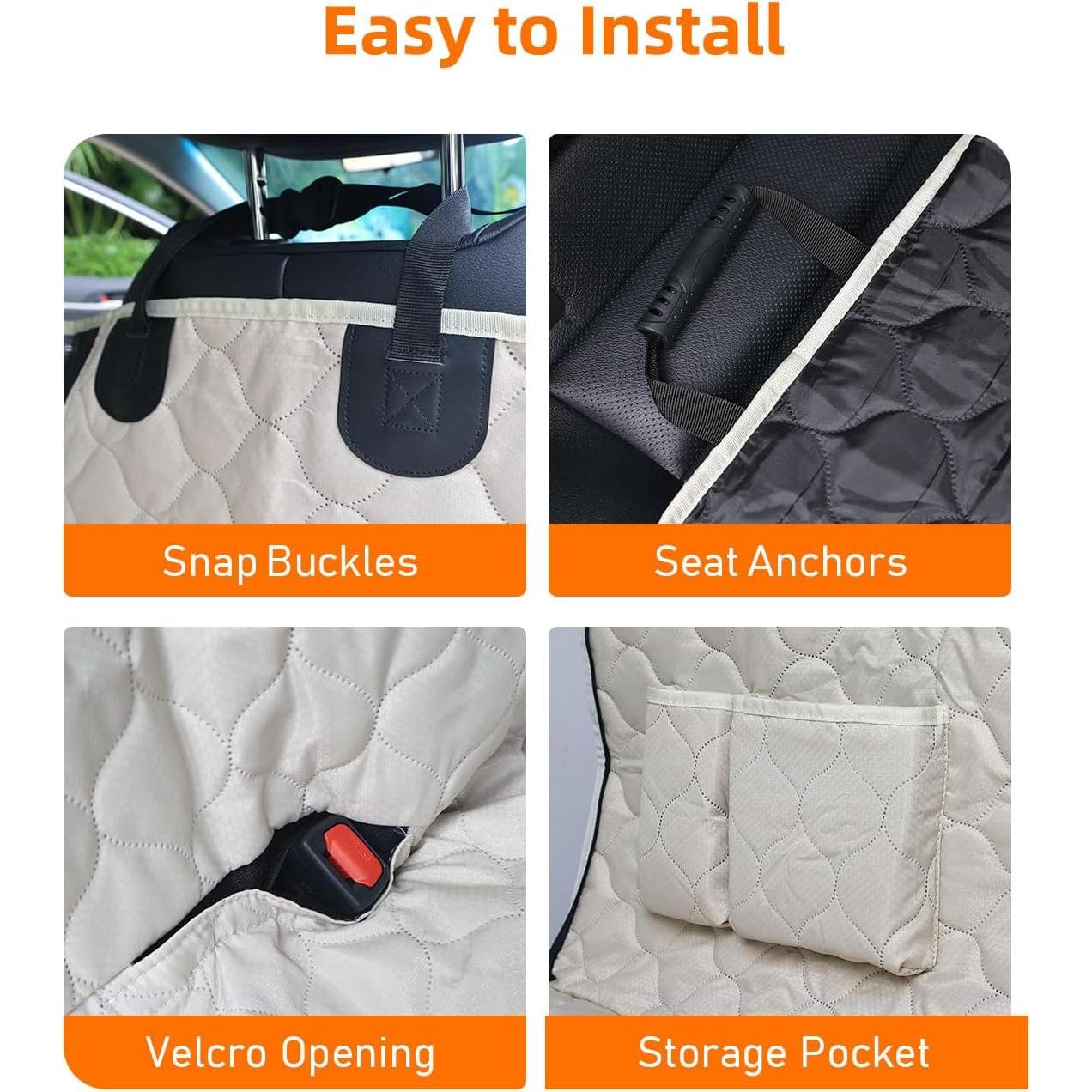 Funda de Asiento para Perros PETICON Beige 100% Impermeable