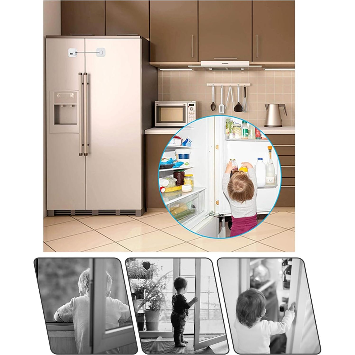 Cerraduras de Seguridad FKTUV para Gabinetes y Refrigeradores - 2 Piezas