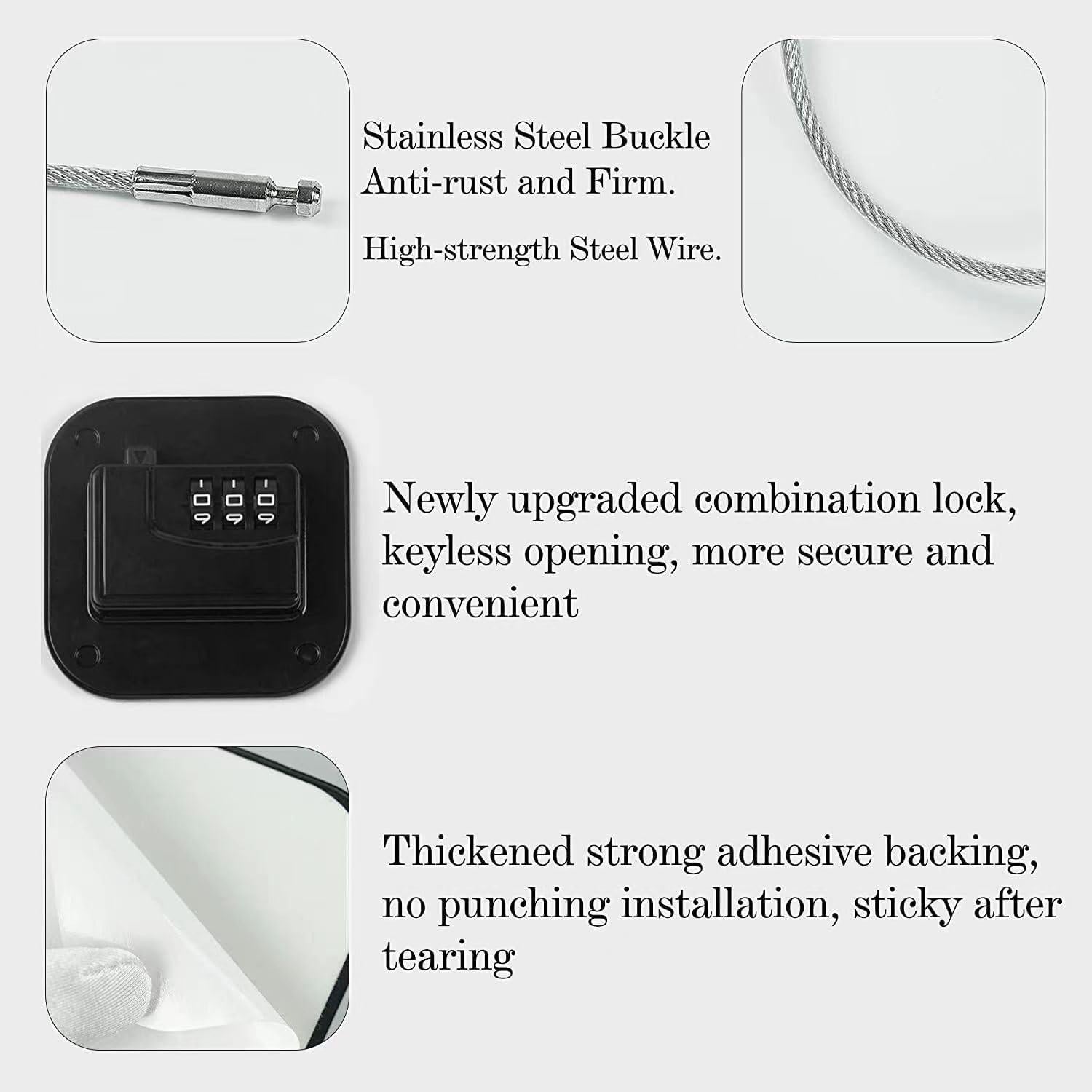 Cerraduras de Seguridad FKTUV para Gabinetes y Refrigeradores - 2 Piezas