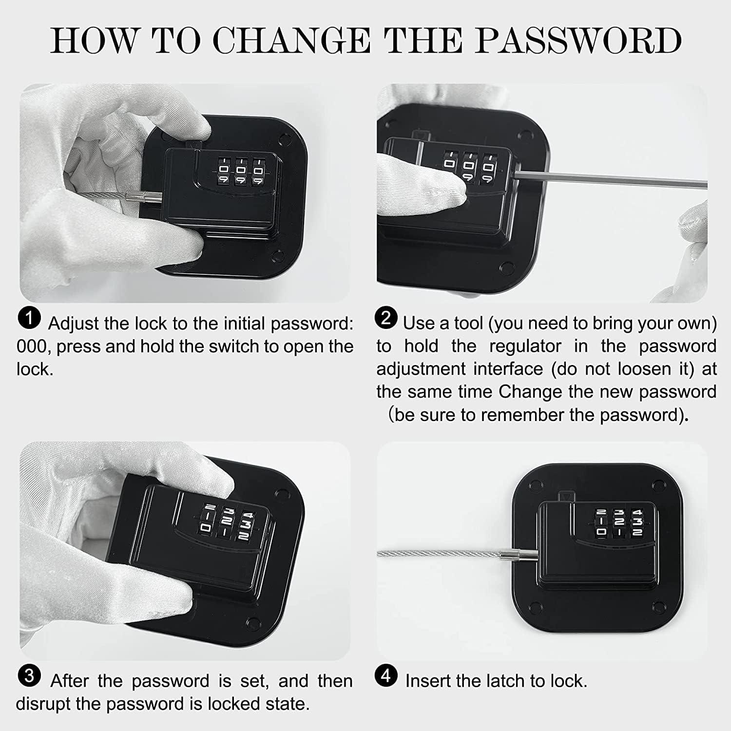 Cerraduras de Seguridad FKTUV para Gabinetes y Refrigeradores - 2 Piezas