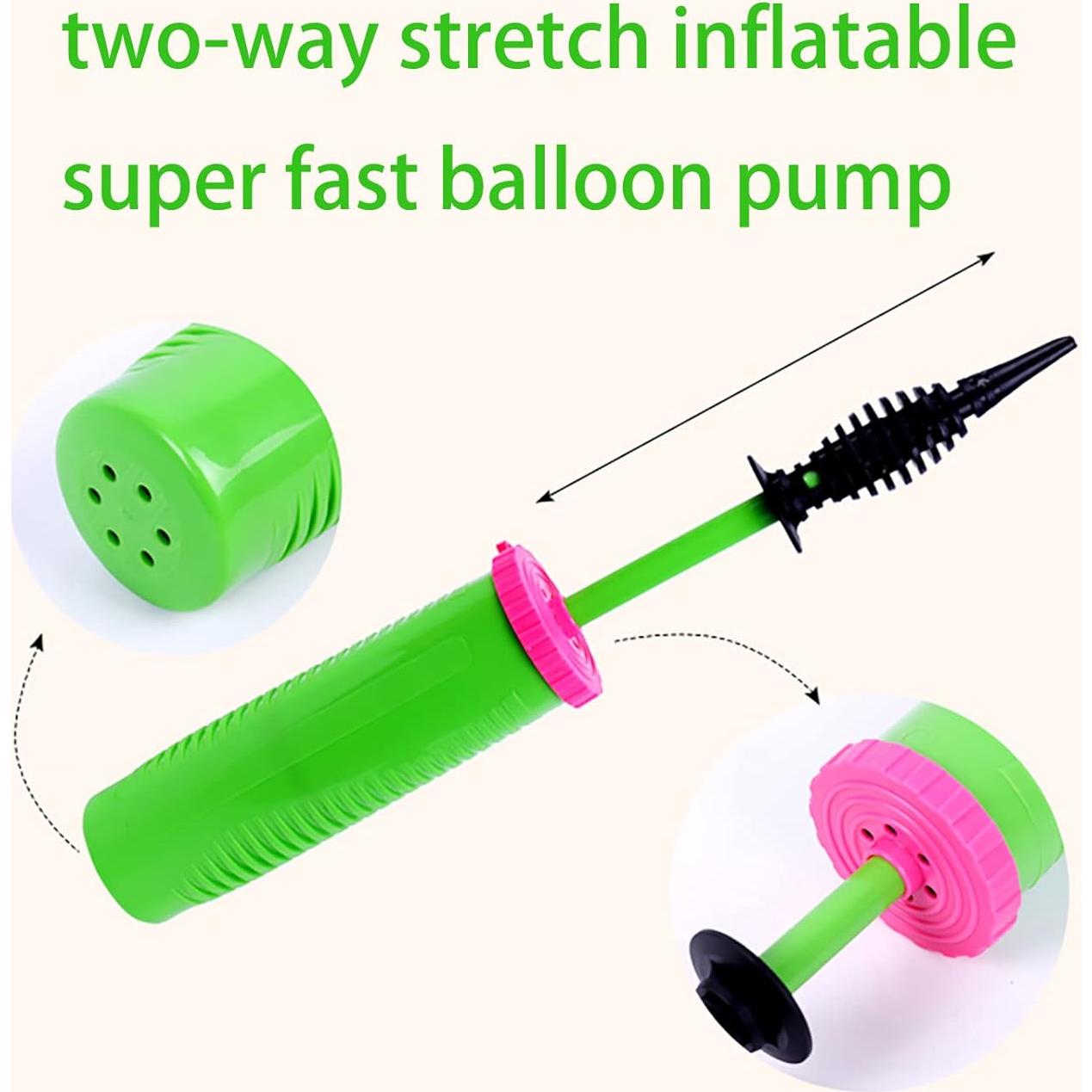 100 Globos Largos de Goma Ouyili + Bomba de Mano 31 cm