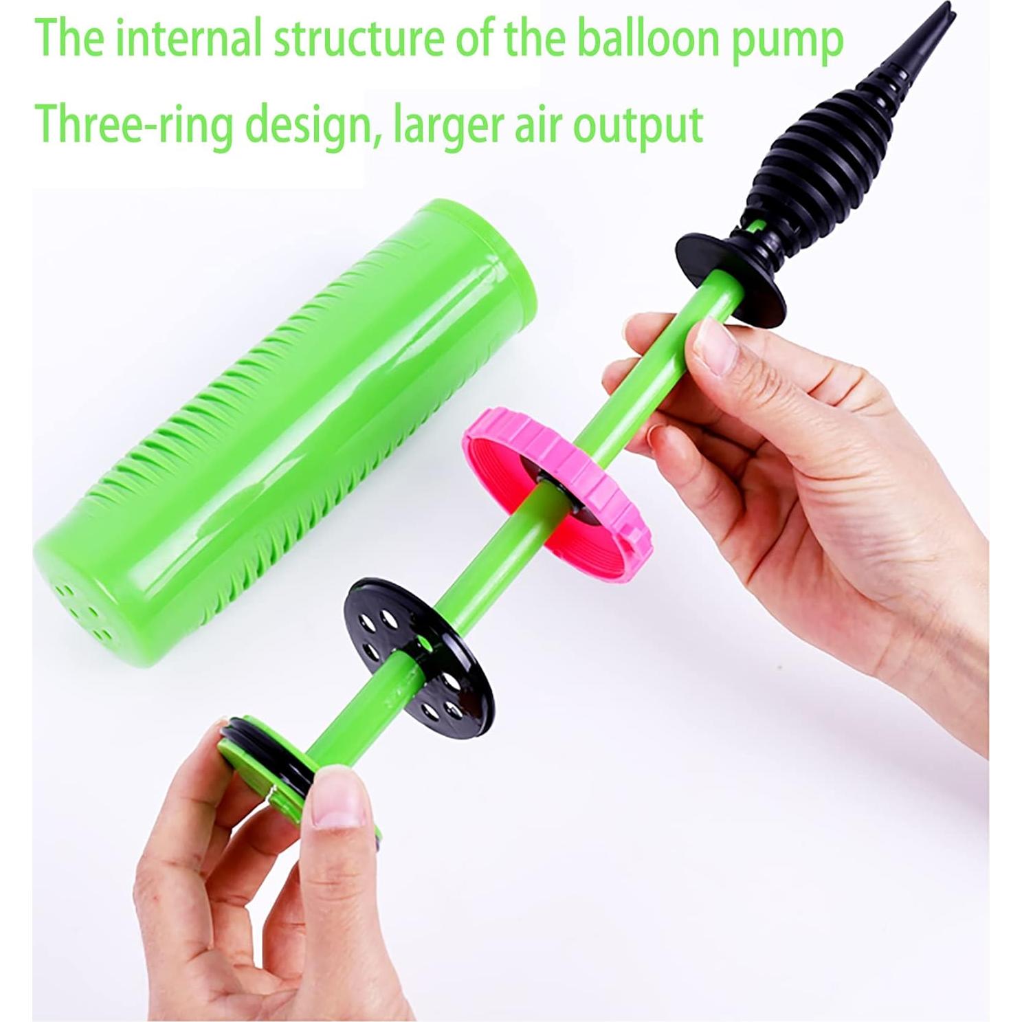 100 Globos Largos de Goma Ouyili + Bomba de Mano 31 cm