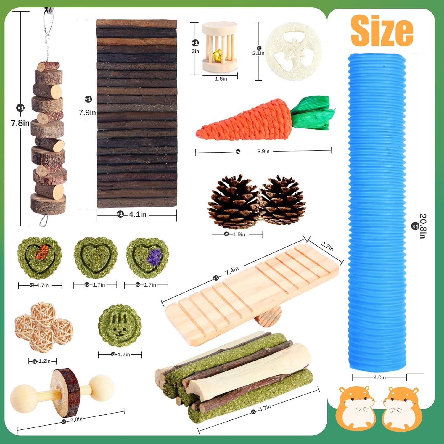 Set de Juguetes para Hámster Kyouki - 24 Accesorios Enriquecedores